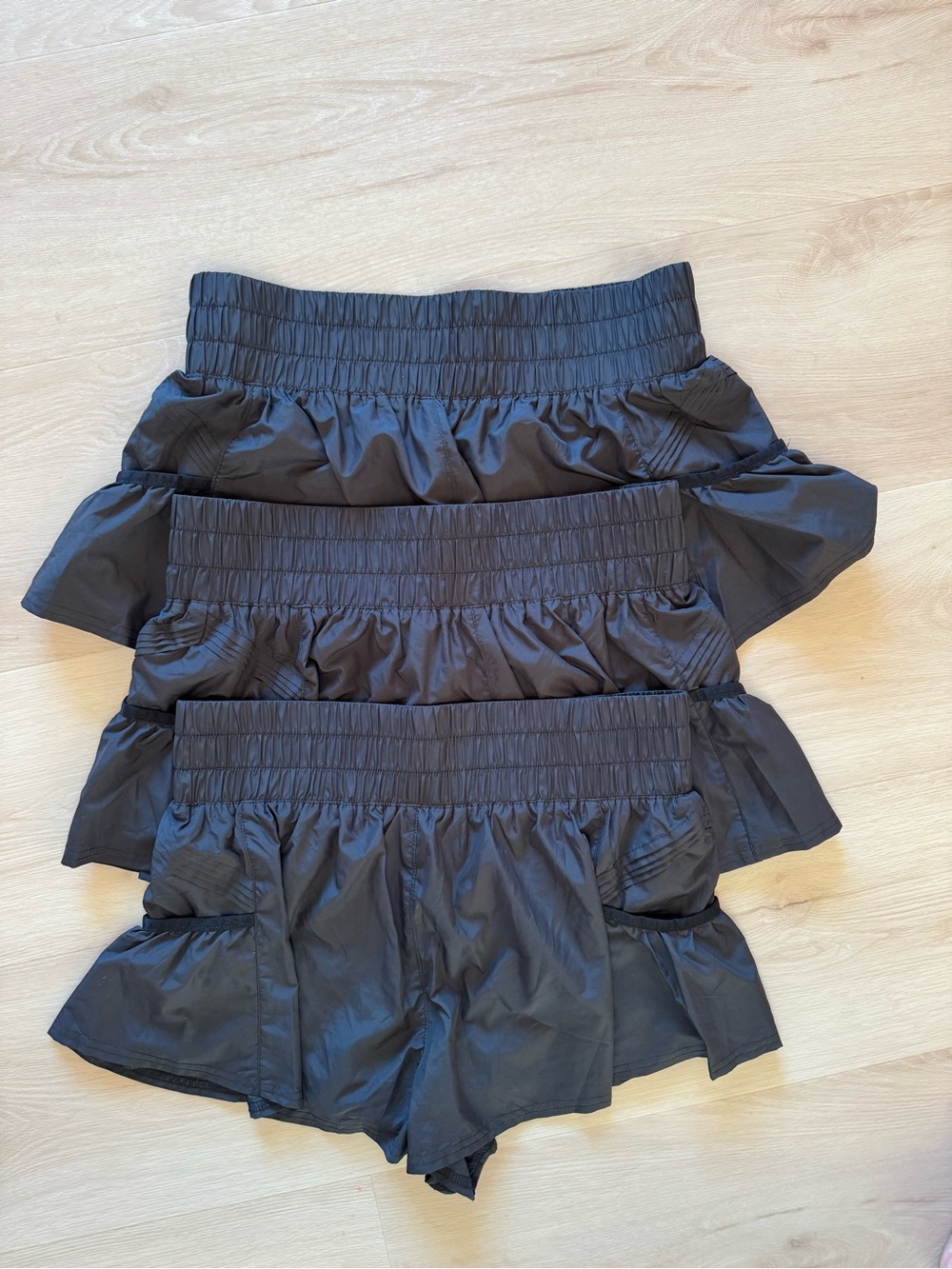 Free People Black Short Set